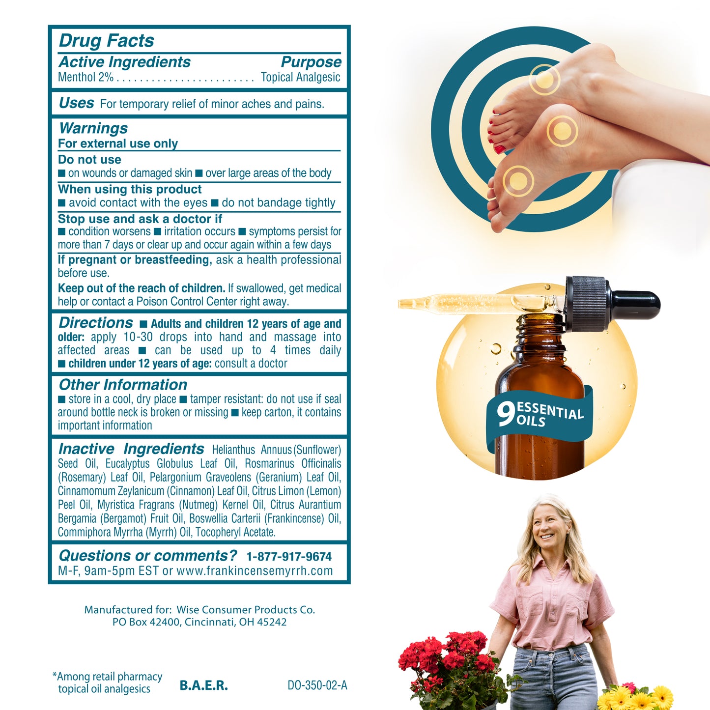 Foot Pain Relief Rubbing Oil