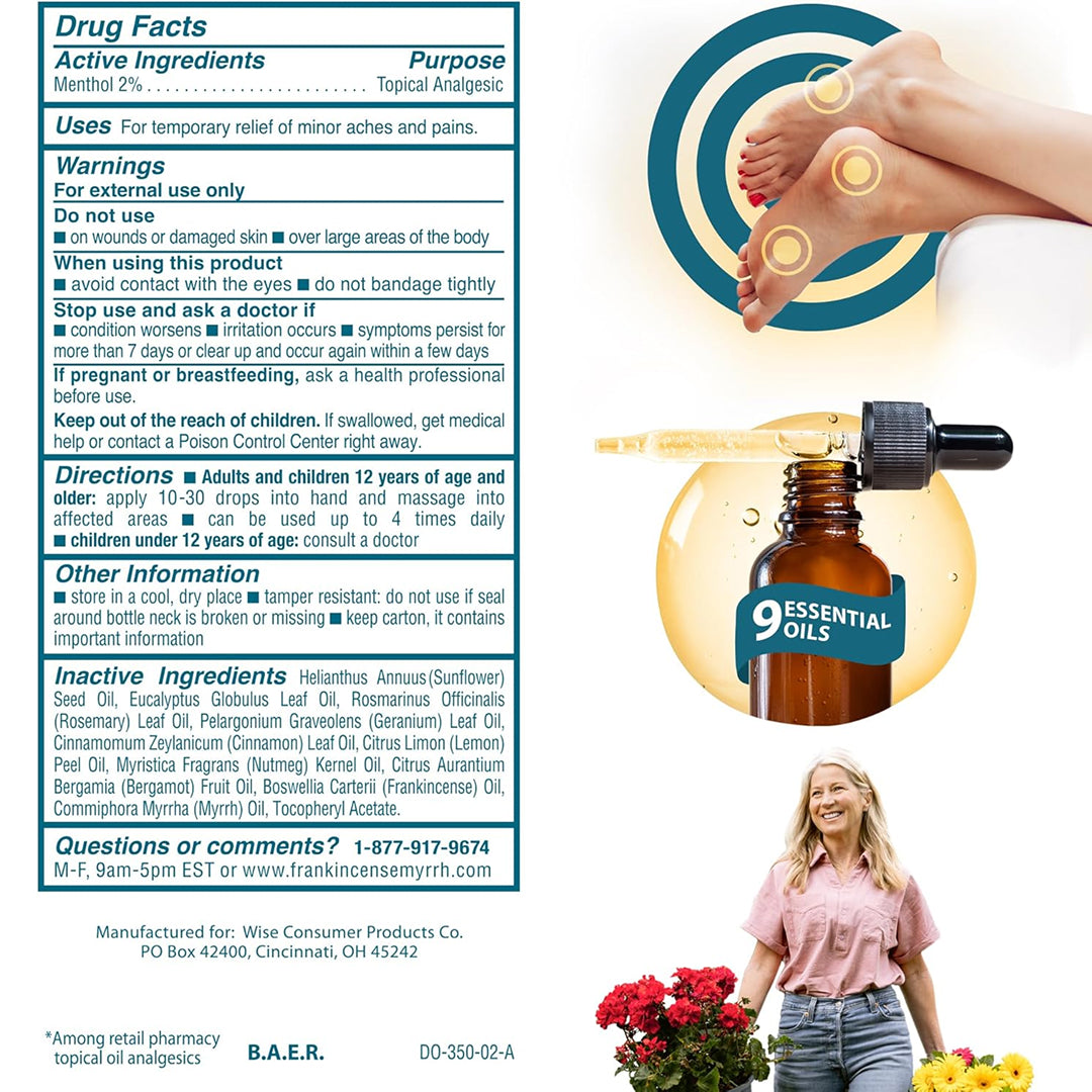 Foot Pain Relief Combo Pack: Rubbing Oil + Lotion